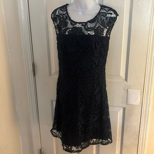 Beautiful navy blue lace dress